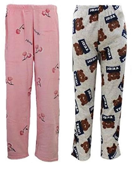 SAIGON Women’s/Ladies Woolen Soft Fleece Solid Printed Pyjama/Track Pant Lower for winterwear (Multicolour) Pack of 2 SAIGON Women’s/Ladies Woolen Soft Fleece Solid Printed Pyjama/Track Pant Lower for winterwear (Multicolour) Pack of 2