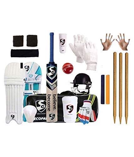 SG Full Cricket Kit with Duffle Bag and Trycom Stumpsâ€¦ (Size 5 (Ideal for Age Between 10 to 11)) (B0844J85FR) Amazon Price History, Amazon Price Tracker