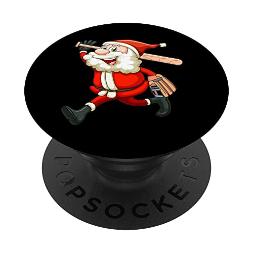 Santa Baseball Player Natale Carino Sport X-Mas Pigiama Pj PopSockets PopGrip Intercambiabile