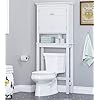 Spirich Over The Toilet Storage Cabinet, Bathroom Shelf Over The Toilet, Over Toilet Bathroom Organizer (White) Spirich Over The Toilet Storage Cabinet, Bathroom Shelf Over The Toilet, Over Toilet Bathroom Organizer (White)