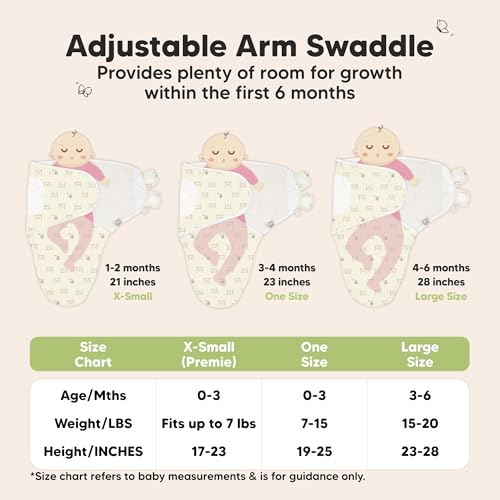 Image of KeaBabies 3-Pack Organic Baby Swaddle Sleep Sacks - Swaddles for Newborns, Infant 3-6 Months, Baby Girls, Boys, Soft & Snug Newborn Sleep Sack, Nursery Swaddling Blankets (Bumble Bear, L)