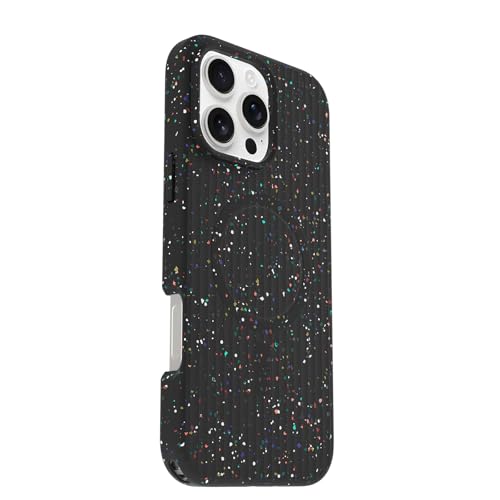 Image of OtterBox iPhone 16 Pro Max Symmetry Series Core - Carnival Night Black | Snaps to MagSafe, Ultra-Sleek, Raised Edges Protect Camera & Screen, Ultra-Thin, Sleek iPhone Case