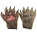 BLUE GARLIC Halloween Bear Paw Gloves Animal Paw Mittens for Adults and Kids Cosplay Werewolf Gloves Masquerade Tricky Props Plush