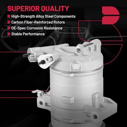 BDFHYK 58410 Air Conditioning A/C Compressor with Clutch Compatible with Nissan NV1500 2012-2021, NV2500 2012-2021, NV3500 2012-2021, Pathfinder 2005-2012, V6 4.0L