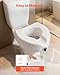 VEVOR Raised Toilet Seat, 350 lbs Capacity, 5-Inch Lift Height, Commode Elevated Toilet Seat Riser with Enlarged Opening for Seniors, Elderly, Handicap, Disabled, Adults, Fits Elongated & Round Bowl
