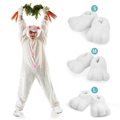 image for yeload Fun Adult Rabbit Foot Slippers for Easter, Costume Party rabbit