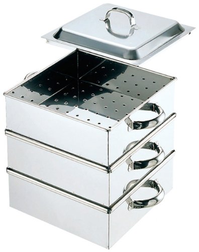 Amazon.co.jp: EBM 18-8 業務用角蒸器 50cm 2段 : Home & Kitchen