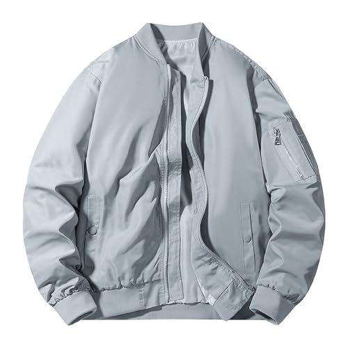 Veste bomber décontractée kaki en XXL idéale pour les sorties urbaines sous la pluie