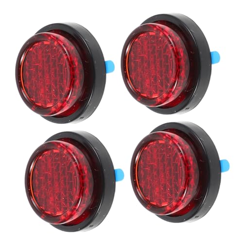 SUPVOX 4pcs Rear Bike Reflectors Motorcycle Modification Parts for Safety Riding Reflectors for Bike
