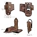 TOURBON Men Leather EDC Organizer Sheath Handmade Tactical Multitool Pouch Holster Brown with Belt Clip