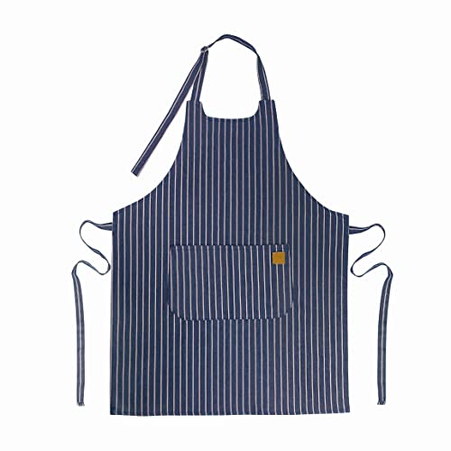 Lacor - 60080 - Delantal de cocina Unisex, Delantal con un diseño sencillo, elegante y original, medidas 68x83 cm, Color Azul Marino