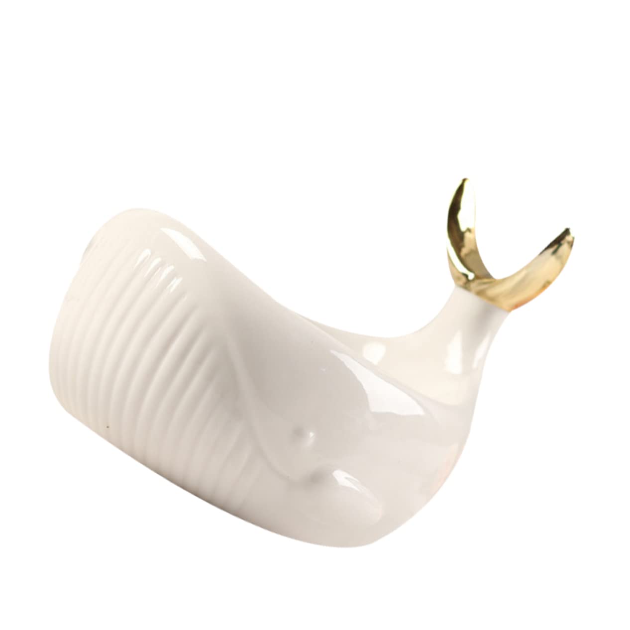 Portasapone Da Bagno in Ceramica a Forma Di Cetaceo Nordico, Scatola Di Sapone Drenante Elegante Con Gancio Per Piccoli Oggetti, Design Pratico Per Bagno e Wc, Bianco