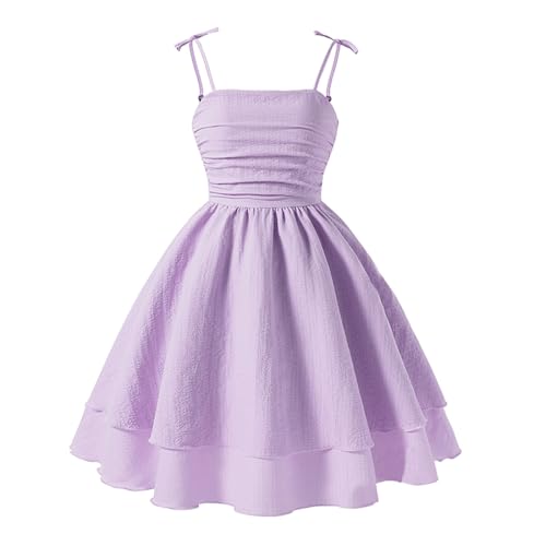 Weiß Kleider Mädchen A-Linie Prinzessin Kleid Festlich Hochzeit...