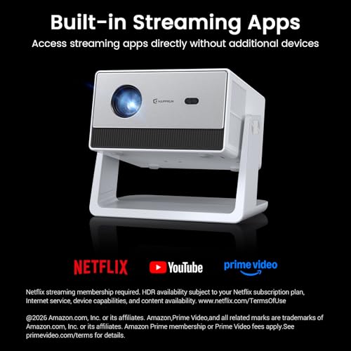 HAPPRUN 1500 ANSI 4K Decoding Outdoor Projector with Built-in Streaming App - image 2