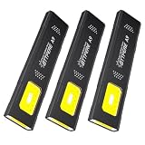 Bttfere 3-Pack Pocket Flashlight with Clip & Magnetic Base, 600 Lumen USB-C Rechargeable Slim Flat EDC Light, IPX4 Waterproof Dual Modes Small LED Flashlight for Camping Work Travel
