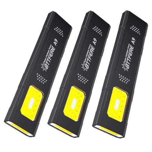 Bttfere 3-Pack Pocket Flashlight with Clip & Magnetic Base