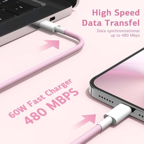 Image of Original 20w USB C to C Braided [MFI Certified] Fast Charging Cable Compatible with iPhone 16 /16 Plus / 16 pro /16 Promax | 15 /15 Plus / 15 pro /15 pro max & All Apple Deices (USB C to C Cable)