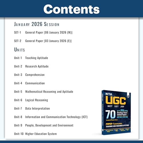 Image of PW UGC NET Paper 1 Book 2026 - Teaching & Research Aptitude PYQ | 70 Solved Papers (2009-June 2025) | Unitwise & Topicwise Previous Year Questions with Chapter Notes | NET, JRF, SET