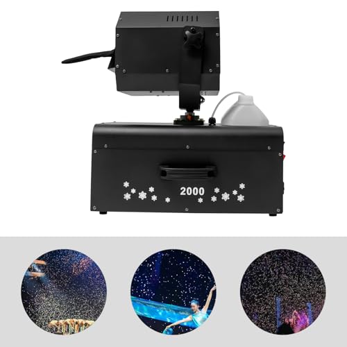 Máquina de copos de nieve 2000W, máquina de nieve para efectos escénicos con control remoto miniatura 6