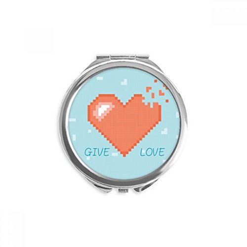 Miroir pixel coeur DIYthinker de maquillage pour sac à main actif