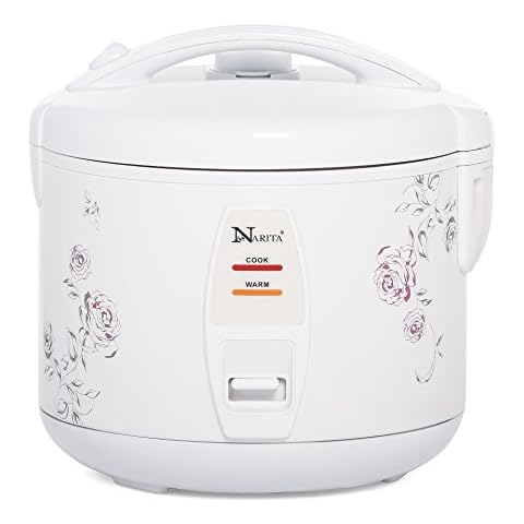 Narita Rice Cooker (6-Cup Uncooked)(2-12 Cup Cooked) With Steamer Cover