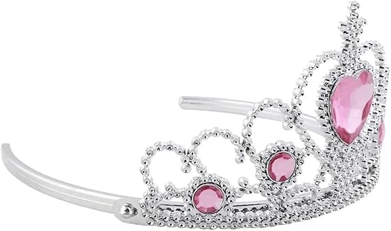 Vicloon Princess Dress Up Accessories, 7PCS Princess Costume Gloves Necklace Earrings Set, Princess Crown and Wands for Little Girls, Jewelry Toy Gifts Set for 3-6 Girl Birthday Halloween Christmas by Vicloon - Used condition - Image 5
