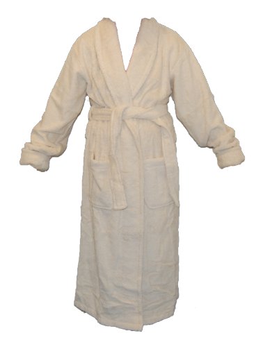 Unbleached Organic Cotton Towelling Bath Robe s/m
