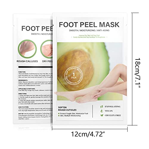 Máscara para pés secos e rachados - Pé Peel Esfoliante Original | Película Hidratante para os Pés Es