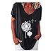 Shirt Femme Col en V Manche Courte Tshirt Doux Ceremonie Mince Confortable Shirt pour Femme Le Printemps à Motifs Plissee Oversize Hip Hop