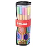 Caneta Ponta Fina – STABILO point 88 ARTY – Estojo nylon com 25 unidades – Em 20 cores + 5 cores neon