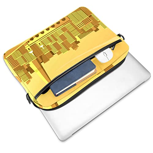 Sacoche PC portable 14.5 pouces fine et antichoc motif silhouette papillon - 2