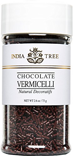 India Tree Chocolate Vermicelli, Natural, 2.6 Ounce