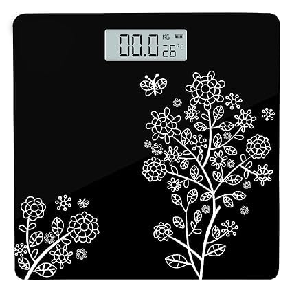 RiDiGo Digital Personal Body Weight Weighing Scale with Large LCD Display, Room Temperature Indicator, Auto Calibration, Step On Technology For Home Gym Or Personal Use