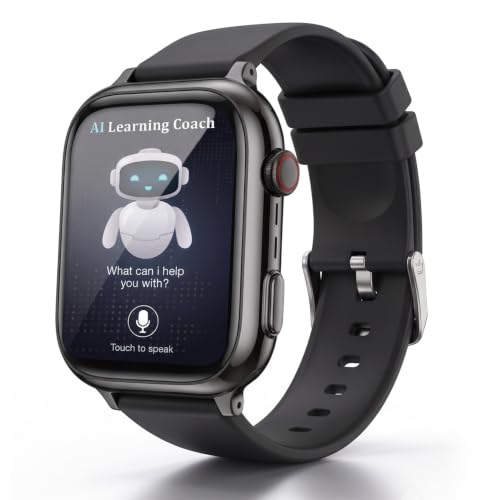 Image of sekyo 4G Smart Watch for Kids | AI Learning Coach, Whatsapp, Video Calling, GPS Tracker, Health Monitoring, Habit Coach| Edu-Games, Step Count (Black, Neo Ai)