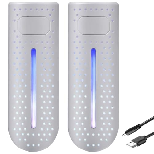 Secador de zapatos 360° USB Luz UV Desodorizante Calefacción PTC Secador de botas antillama 65 ℃ Temperatura constante Calcetines universales Calentador de botas para el hogar Dormitorio Viajes