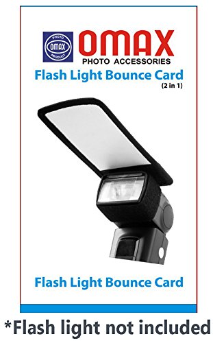 Omax Flashlight Bounce Card (2 in 1)
