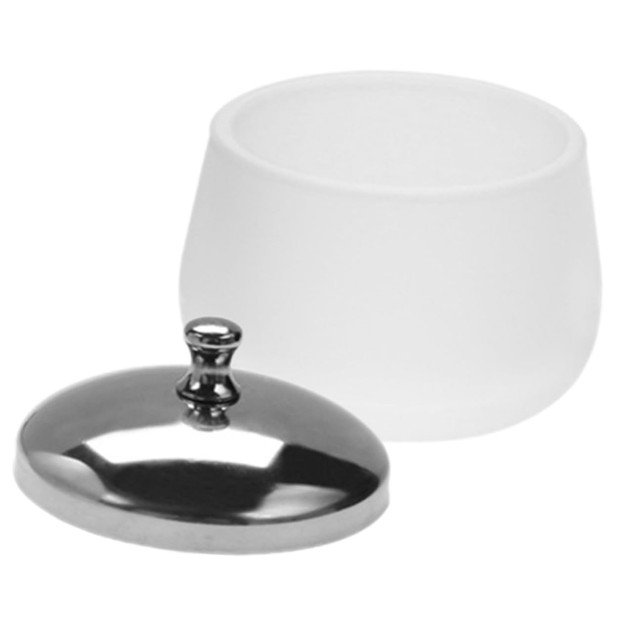 Frosted Glass Nail Art Cup with Lid Versatile Manicure Cleaning Bowl for Nail Polish Mixing Liquid Compact Decorative Accessory and Enthusiasts