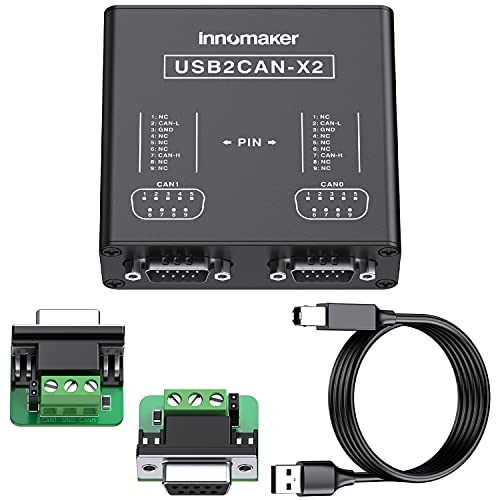 Image of Dual Channels USB to CAN Converter for Raspberry Pi5 /4 /Pi3B+ /Pi3 /Pi Zero(W) /Jetson Nano /Tinker Board /Any SBCs /Desktop /Laptop Support Windows Linux Mac OS Android Venus OS
