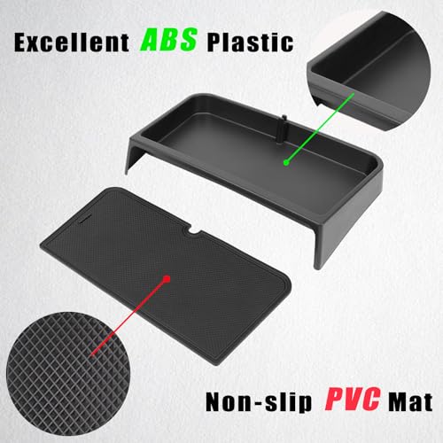 Neepiar Center Console Dash Storage Tray Compatible with 2021 2022 2023 GMC Yukon/Chevy Suburban/Tahoe Center Console Organizer Storage Box Interior Insert Accessories (Not for Denali)