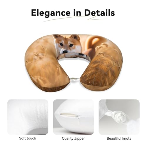 Almohada de viaje espuma viscoelástica suave y lavable miniatura 3