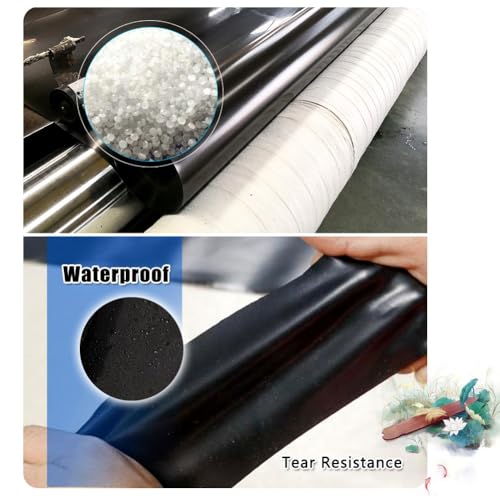 Bâche pour étang durable et imperméable noire pour cascade de jardin