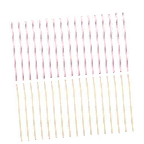 Pitillos flexibles de plástico desechables coloridos 600 pcs miniatura 1