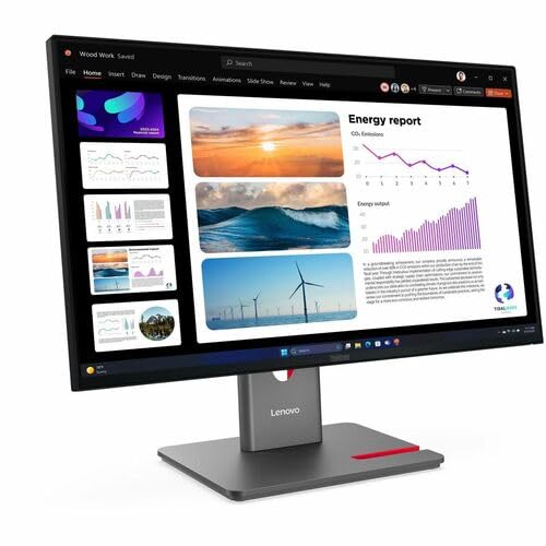 Image of Lenovo ThinkVision P24Q-40 24 inch Class WQHD LED Monitor - 16:9 - Raven Black - 23.8 inch Viewable - in-Plane Switching (IPS) Technology - WLED Backlight - 2560 x 1440-16.7 Million Colors - 300 Nit - 4 ms