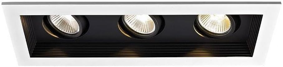 WAC Lighting Mini Multiples LED Three New Construction Housing with Trim and Light Engine - 45° Beam Angle