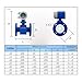 HQHSGCGVA Integrated Electromagnetic Flow Meter Digital Display Sensor(DN50 316SS)