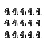 JHWANQIAN 15 Pack Hard Steel Flower Pot Clips Plant Holders Plant Pot Latch Klips for 5 in to 8 in Terra Cotta Pots Garden Decorate Plant Hanger (Black),5.2x2.2cm