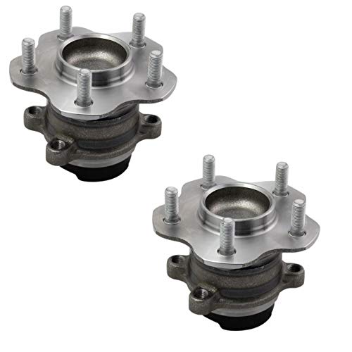 Image of TRQ Rear Left and Right Wheel Bearing and Hub Assembly Set 2 Piece Compatible with 2014-2020 Nissan Rogue FWD 2017-2022 Rogue Sport FWD