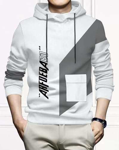 Image of AUSK Men's Full Sleeve Hooded T-Shirt - The Ultimate Cotton Blend Comfort || Hoodies for Mens
