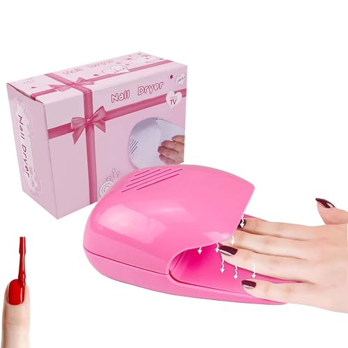 XiXiYang Air Nail Dryer,Small Nails Electric Nail Polish Fan Dryer Portable Quick Dry Air Nail Blower Polish Drying Fan for Fingernail Toenail Regular Nail Polishes