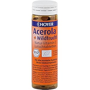 Hoyer Bio Acerola Wilde Fruit zuigtabletten (6 x 30 g)